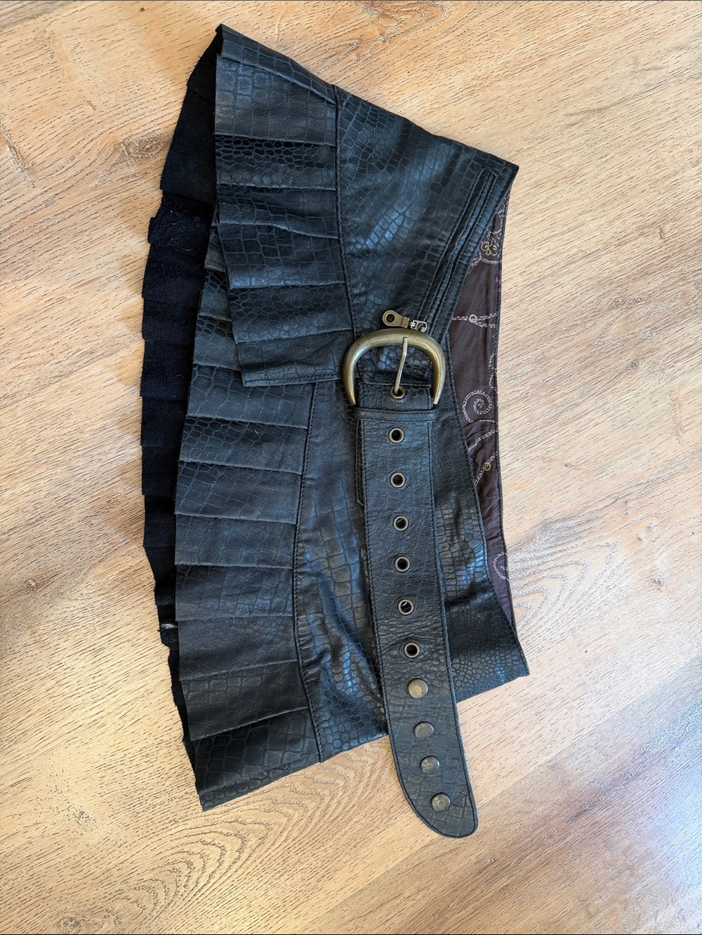 Enchanted Leather Festival Skirt